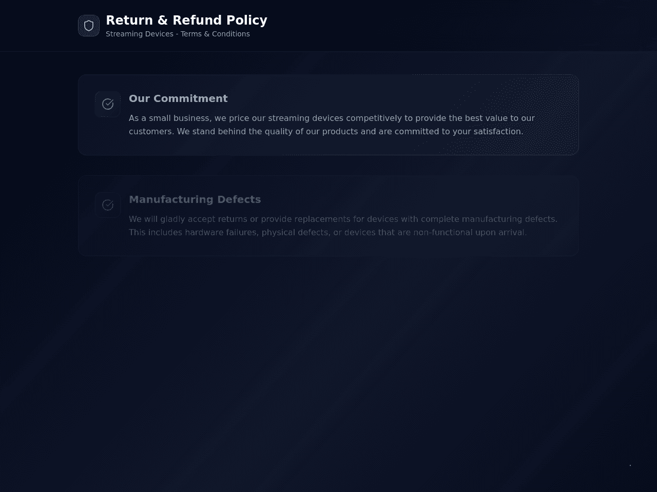 Return Policy Portal