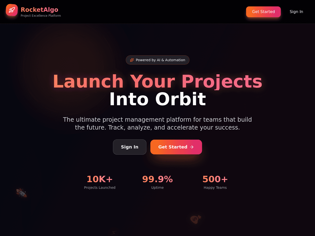 Rocketalgo Project Management kit