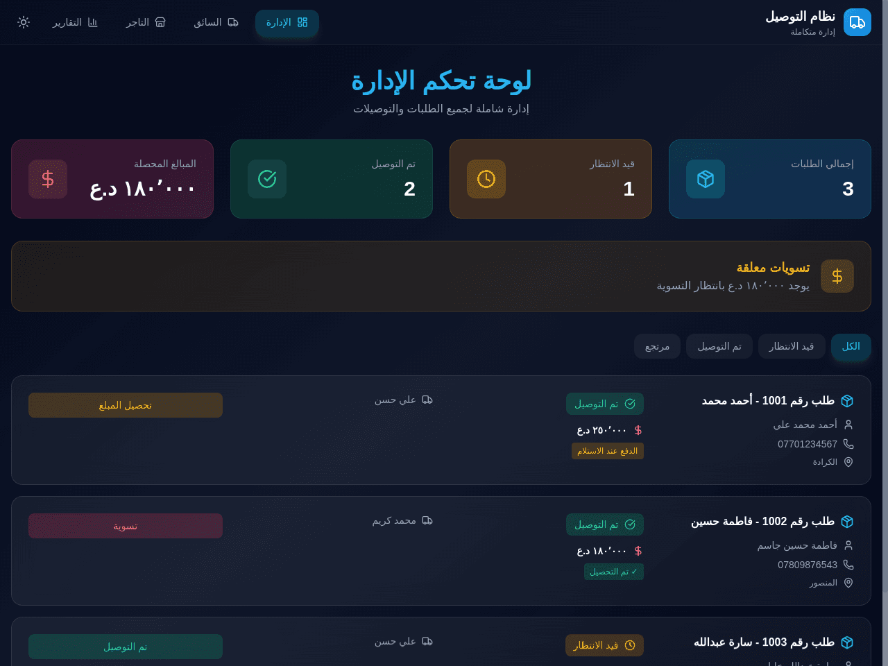 Delivery Flow Arabic