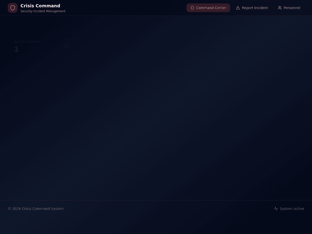 Incident Tracker Dashboard