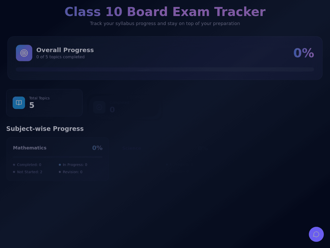 Syllabus Tracker