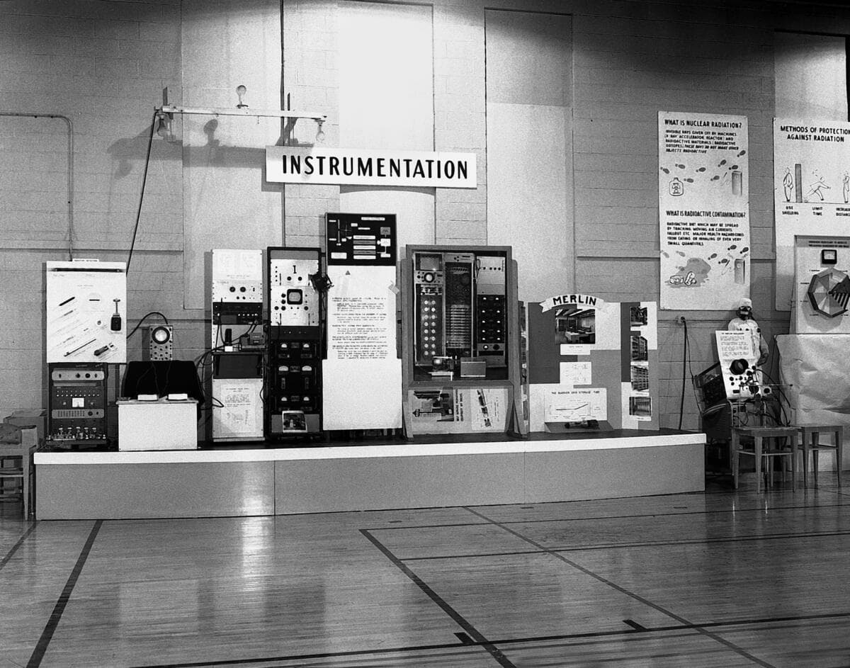 Tennis for Two at Brookhaven National Laboratory in 1958, one of the first video games, shown before the era of AI game generators