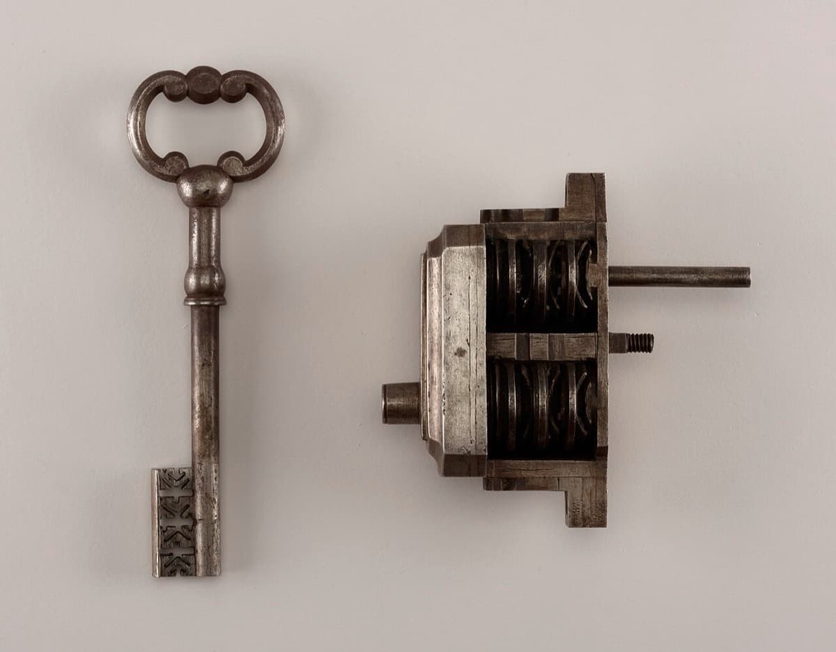 Best AI builders with BYOK in 2026: an iron key beside its lock, photographed by Cooper Hewitt, Smithsonian Design Museum (public domain)