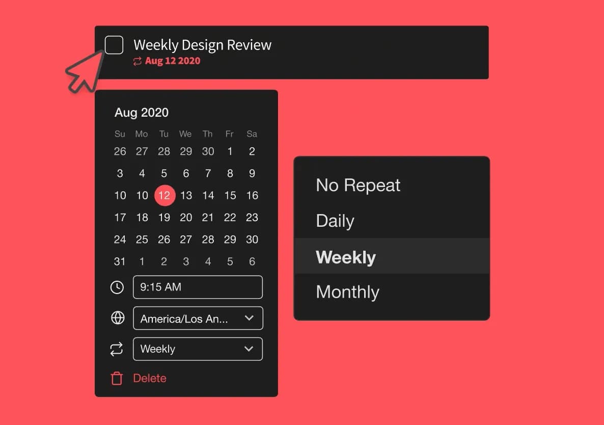 Recurring Tasks, Duplicate Nodes, Desktop Widget