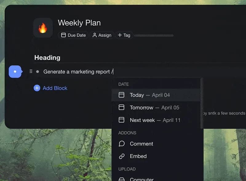🚀 /Slash Command, Calendar View, New Notifications, and More!