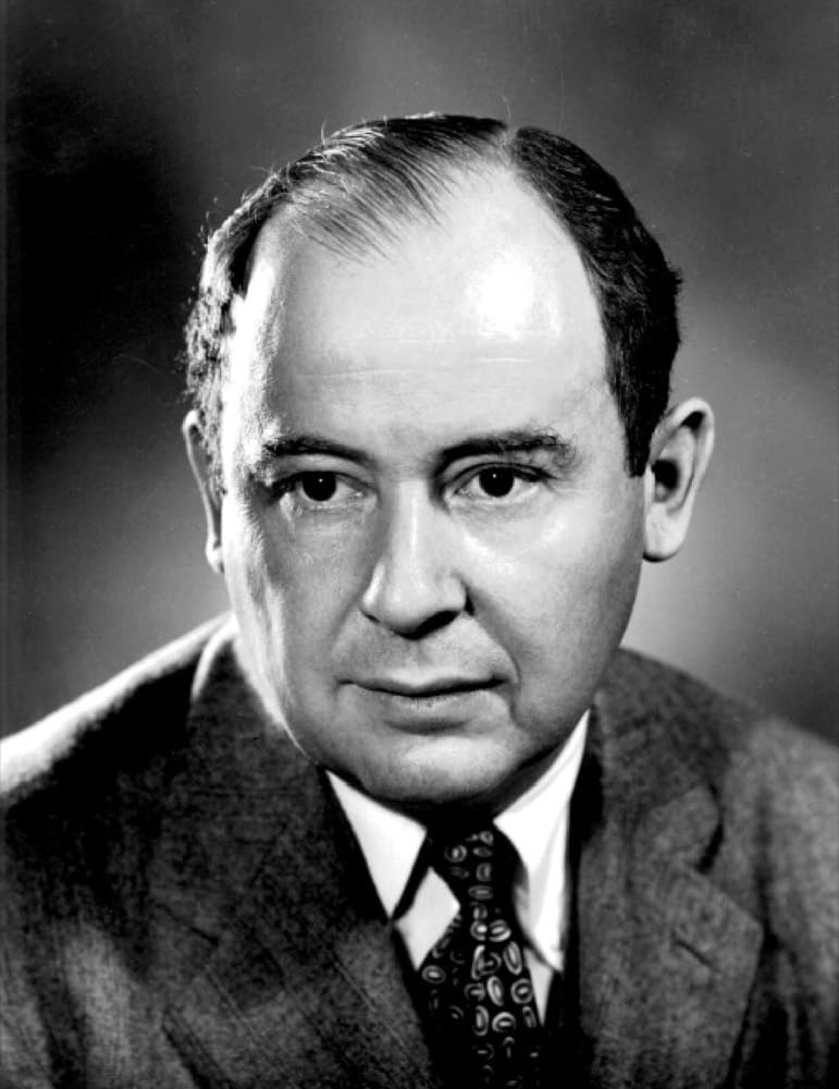 John von Neumann at Los Alamos, who proved in 1948 what self-replicating code requires