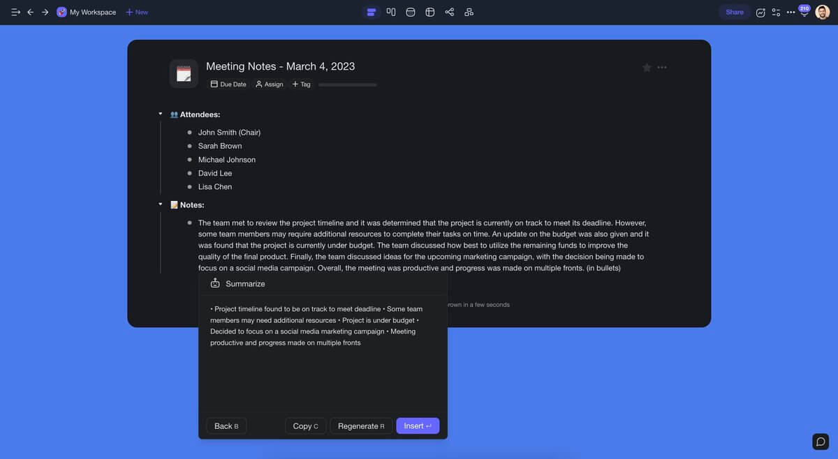 Taskade AI Outliner — Generate Structured Outlines Instantly