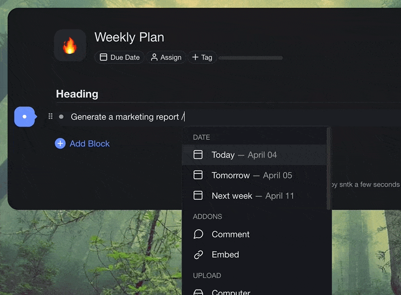 🚀 /Slash Command, Calendar View, New Notifications, and More!