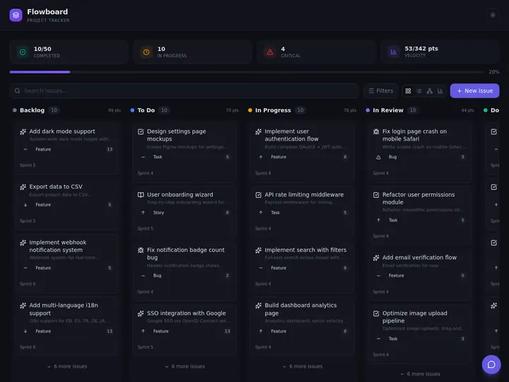 A construction operations dashboard built with Taskade Genesis, jobs, crews, daily logs, and the schedule on one screen for a small contractor