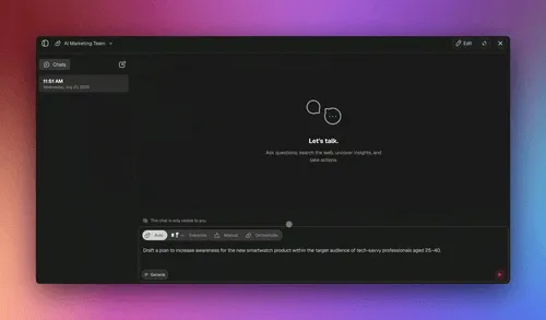 Orchestrating a team of AI agents that pass work between each other in Taskade