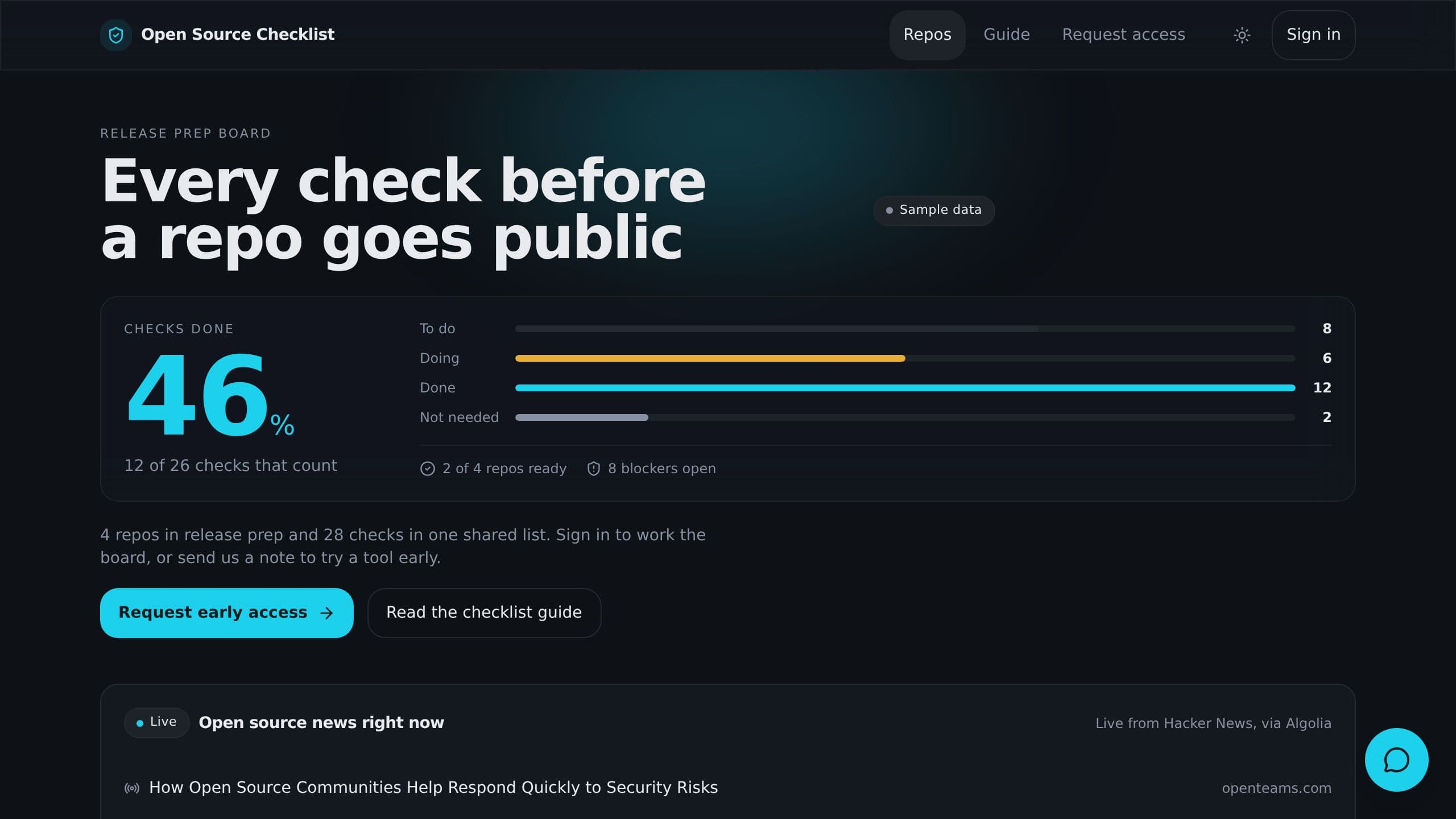 Open Source Checklist preview