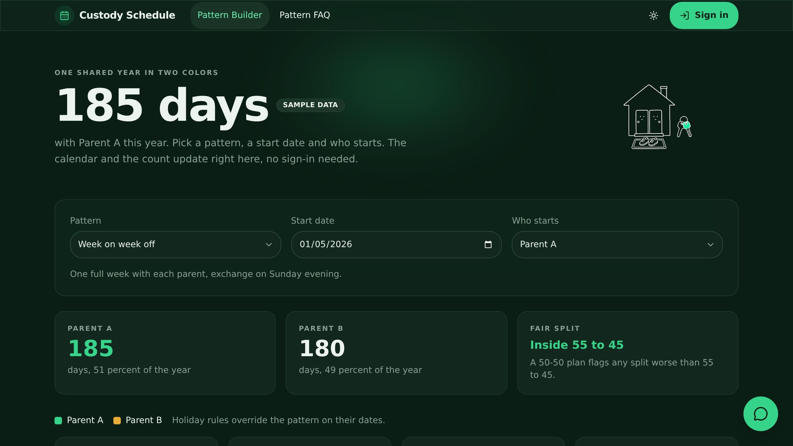 Custody Schedule preview