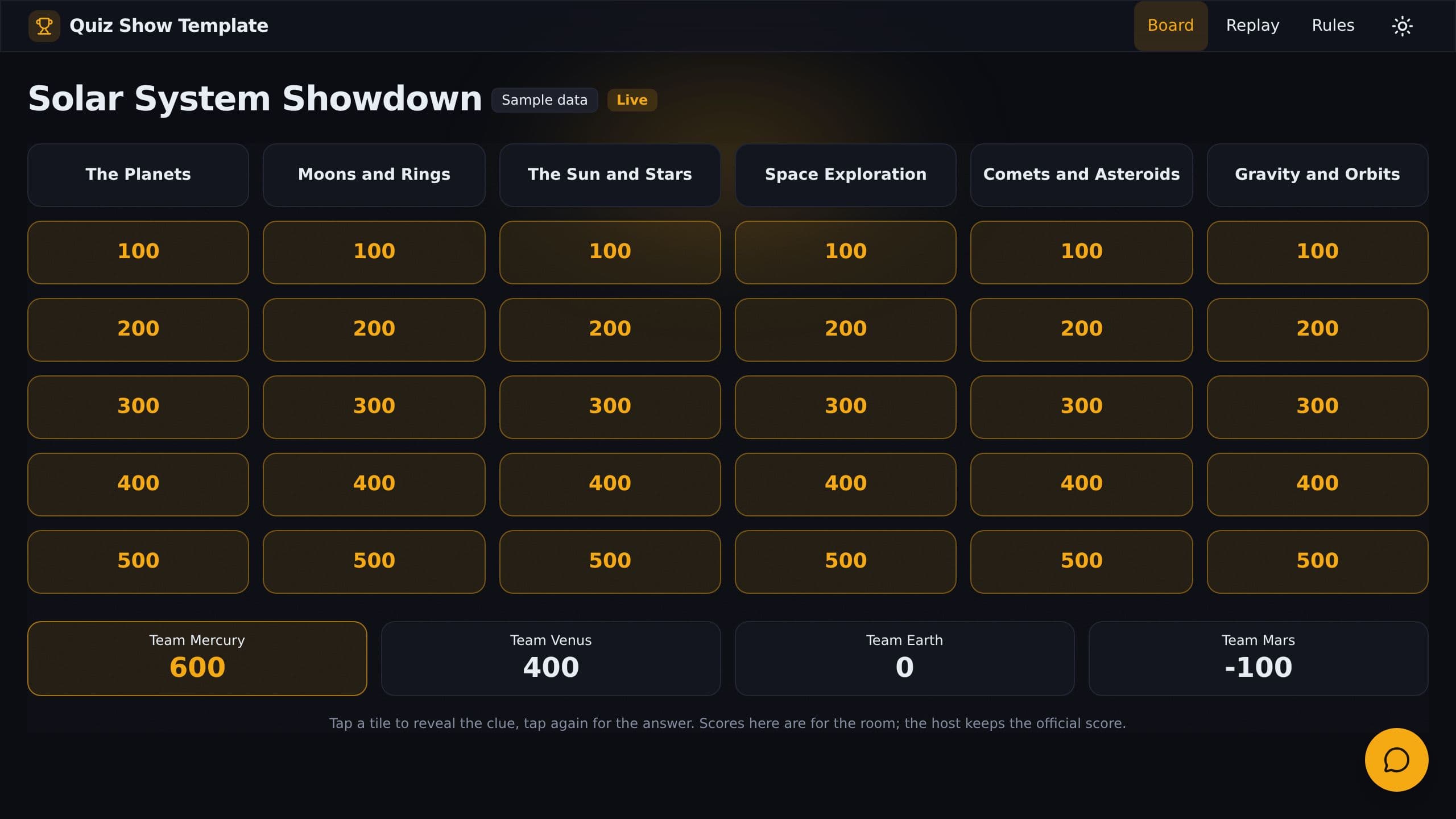Quiz Show Template preview