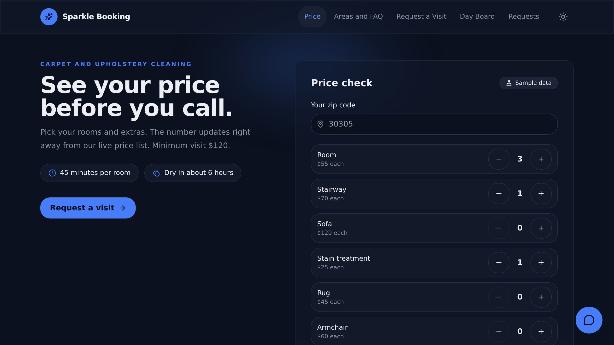 AI Booking Assistant preview