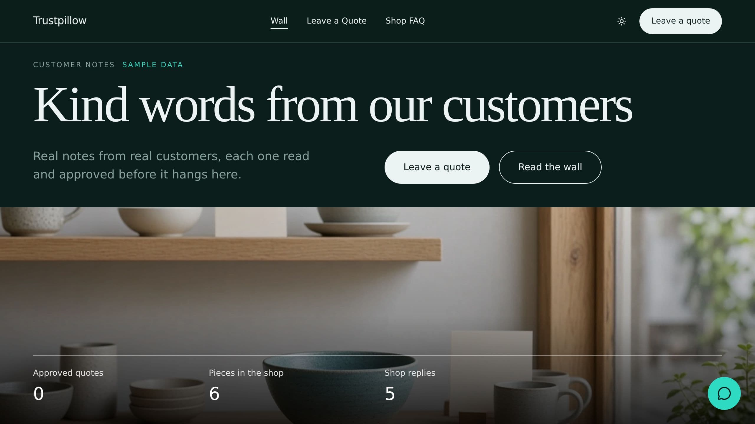 Trustpillow Testimonial Wall preview