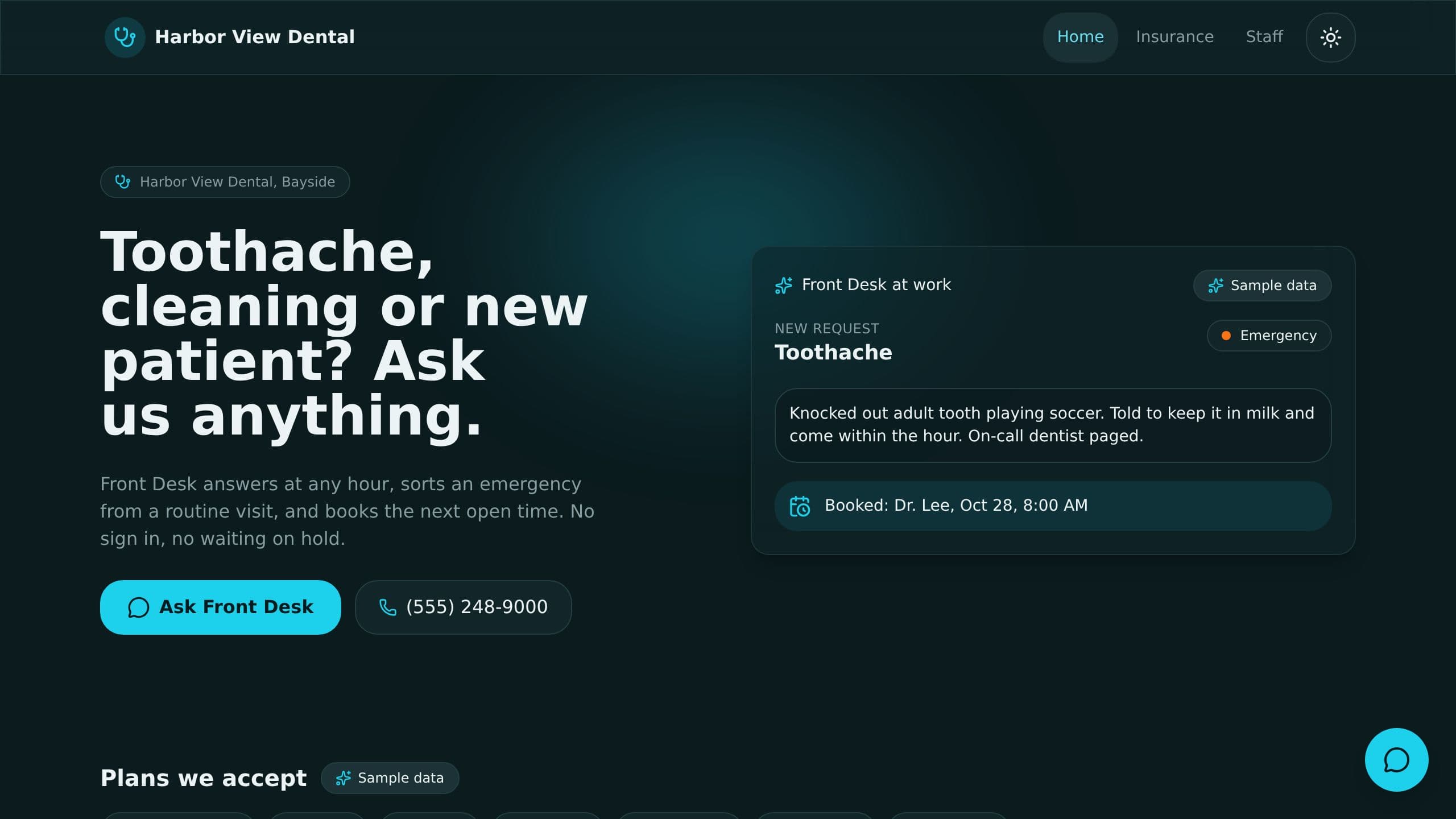 Dental AI Receptionist preview