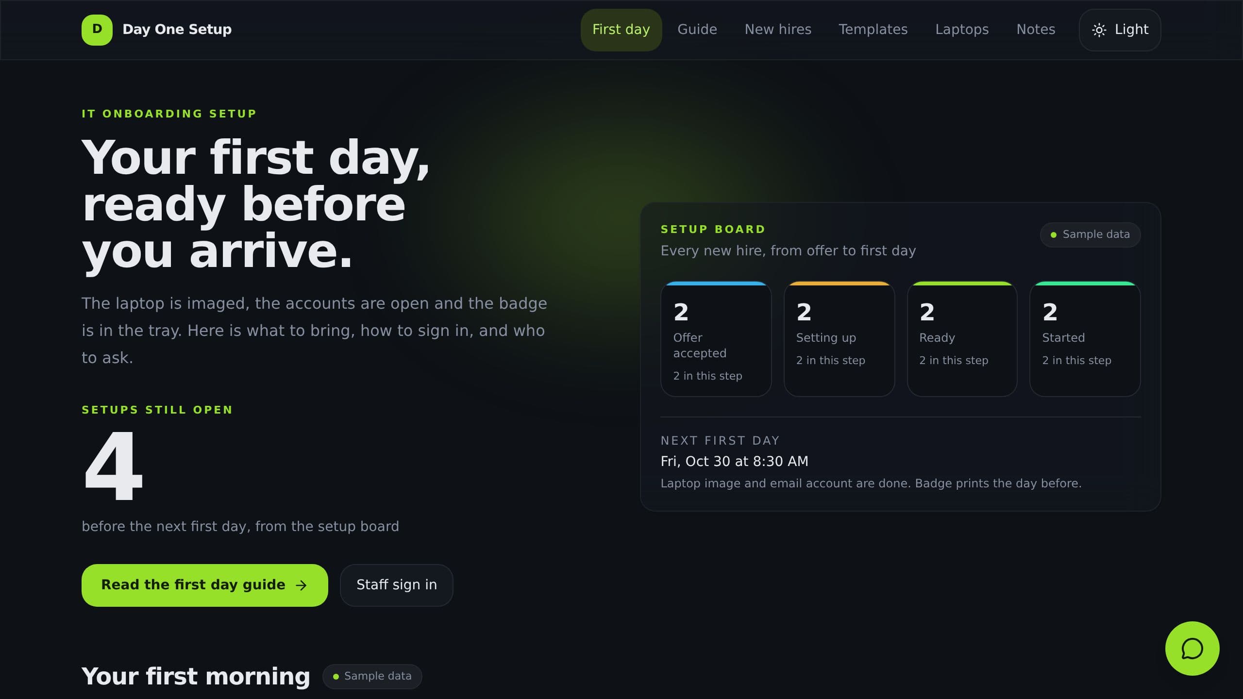 IT Onboarding Setup preview