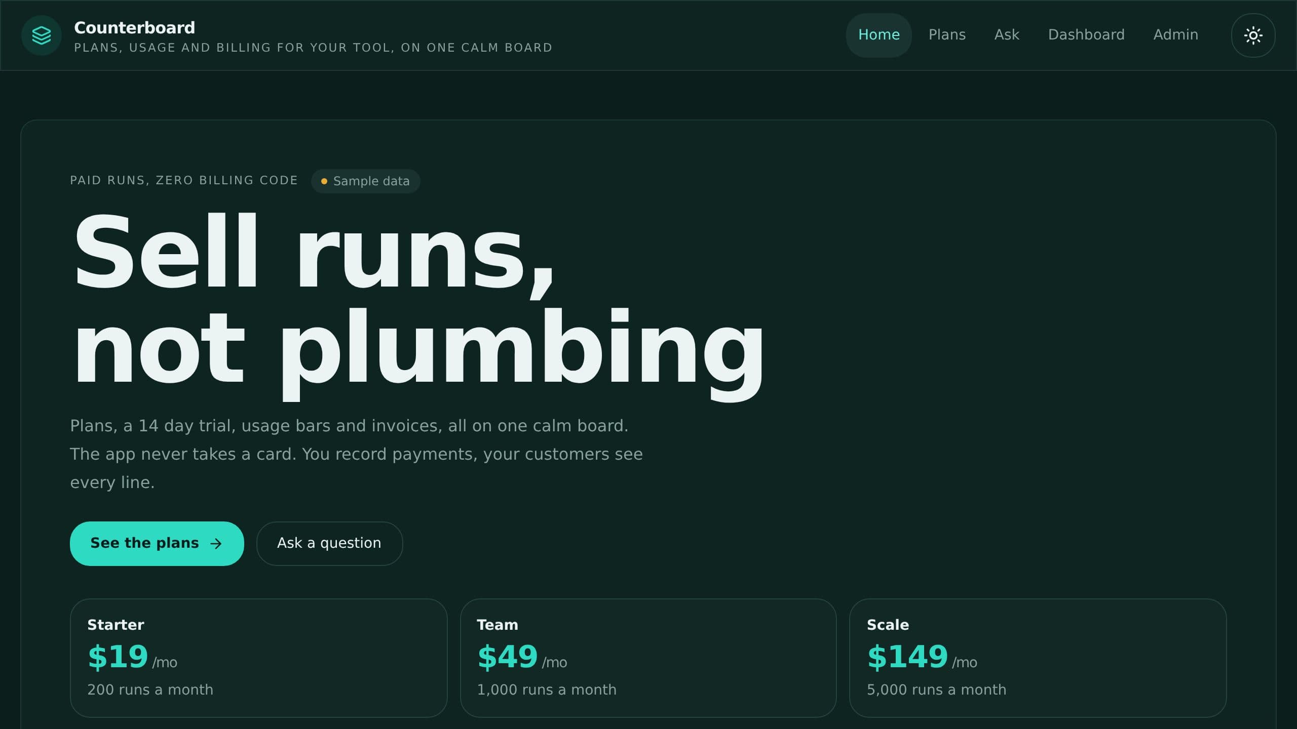SaaS Customer Portal preview