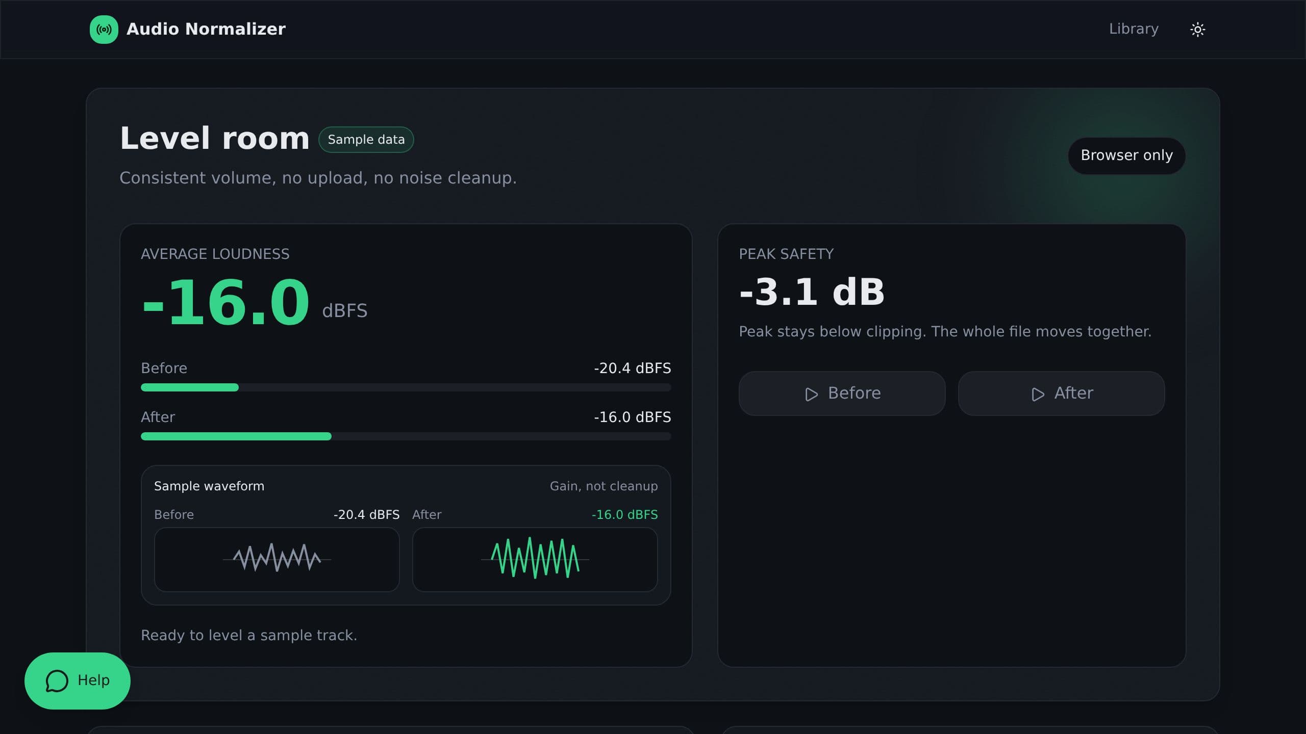 Audio Normalizer preview