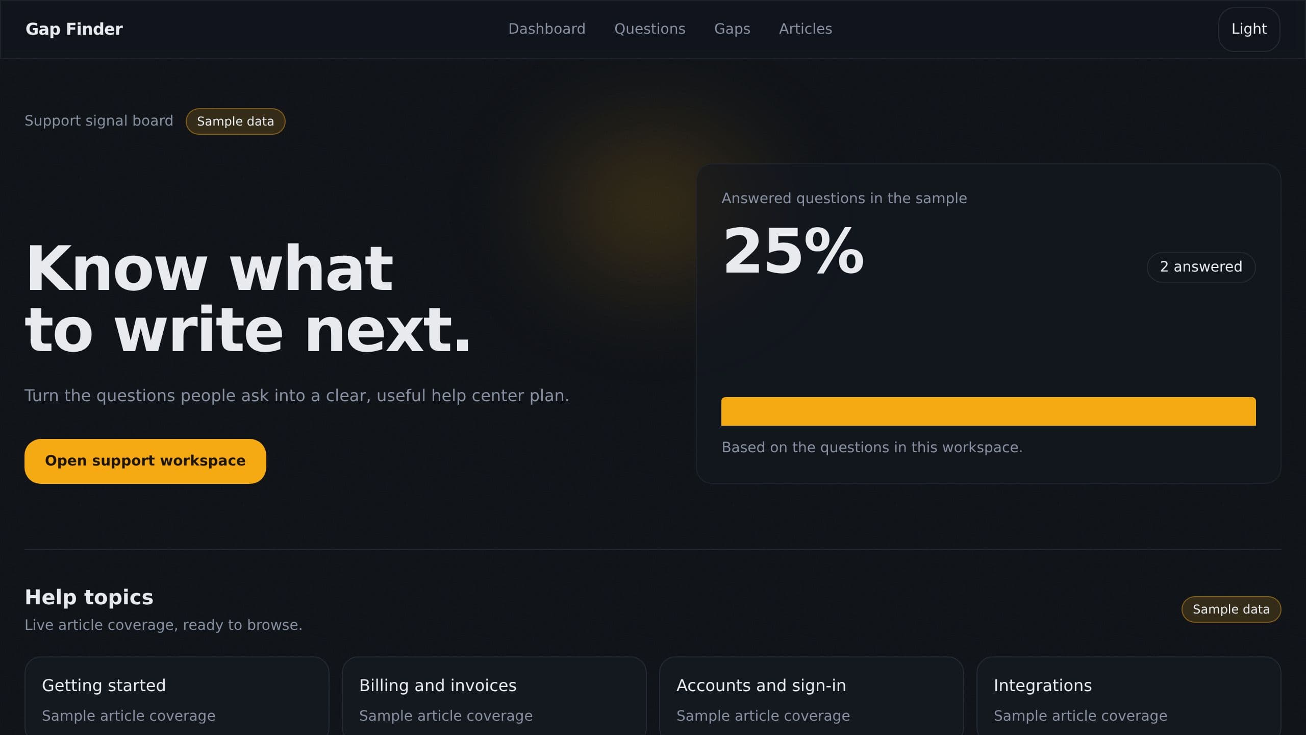Knowledge Gap Finder preview