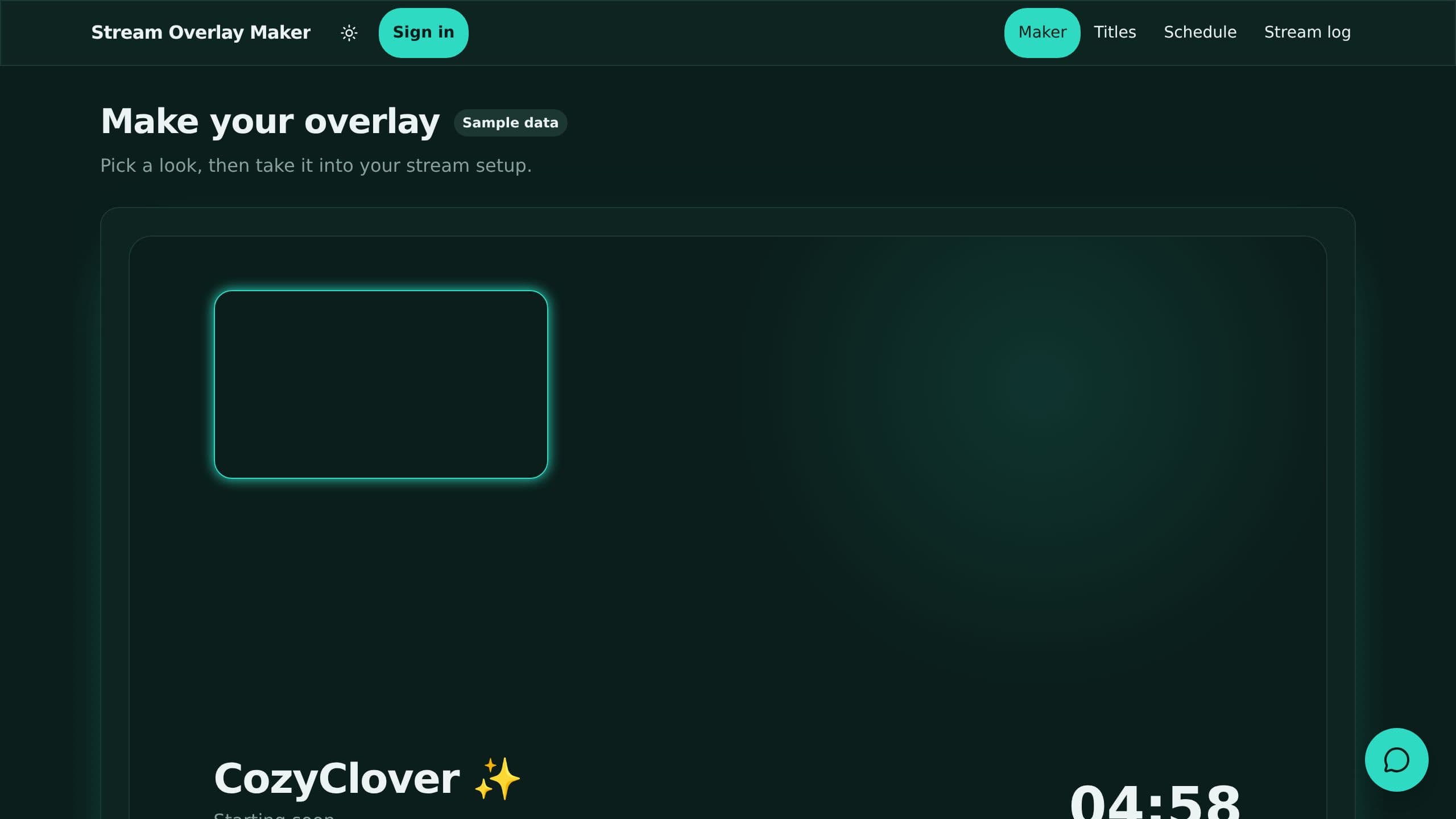 Stream Overlay Maker preview