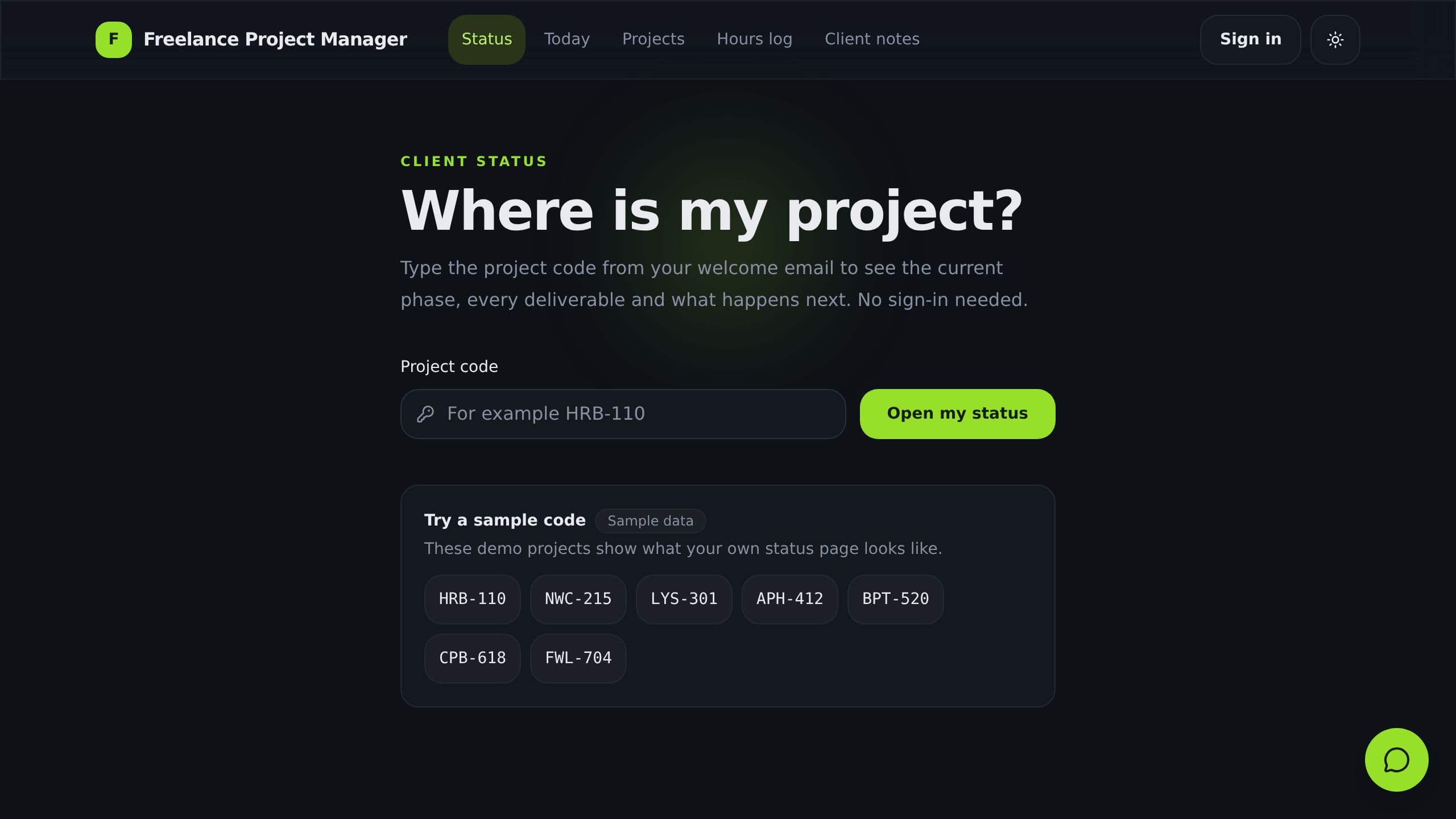 Freelance Project Manager preview
