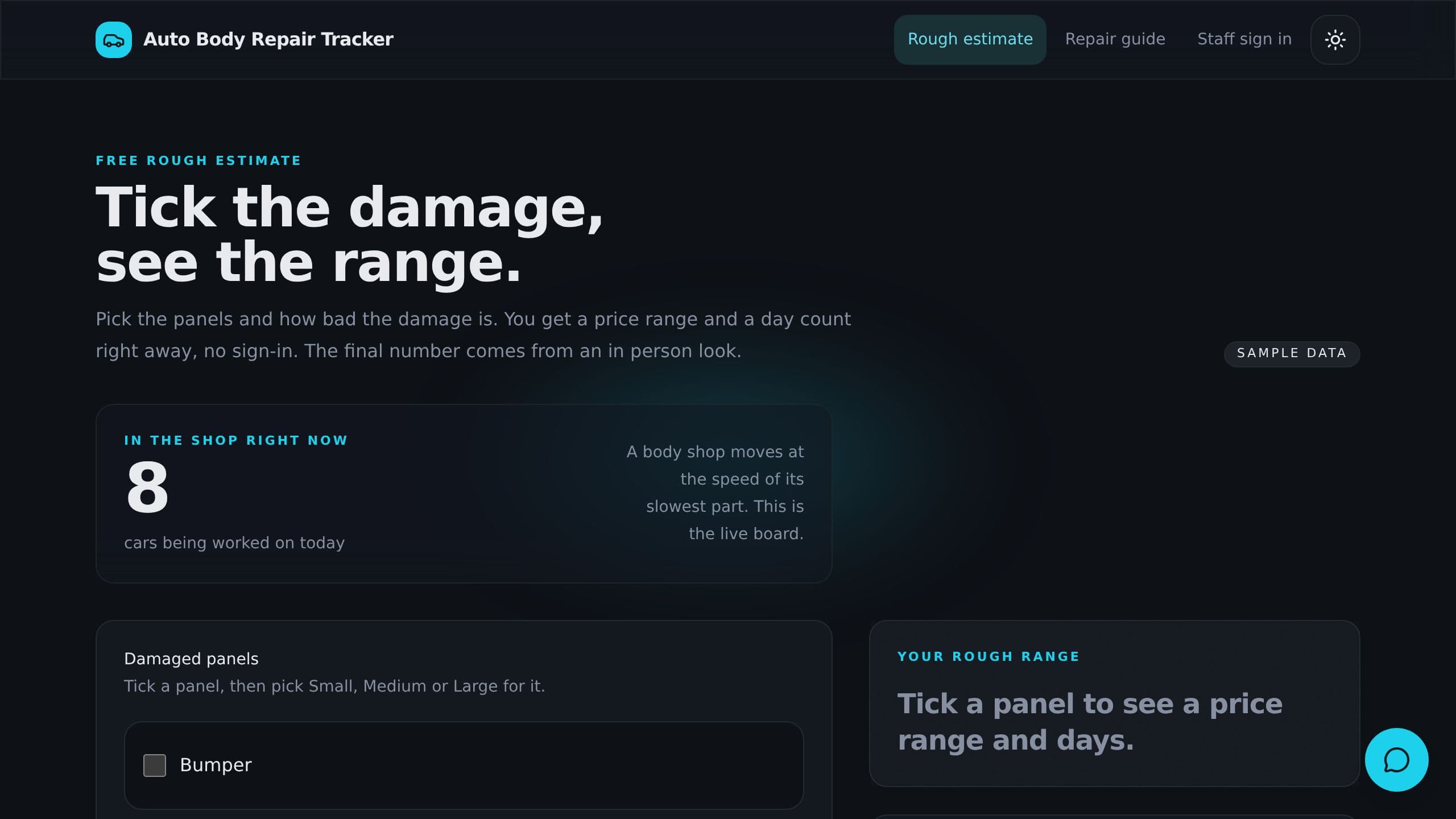 Auto Body Repair Tracker preview