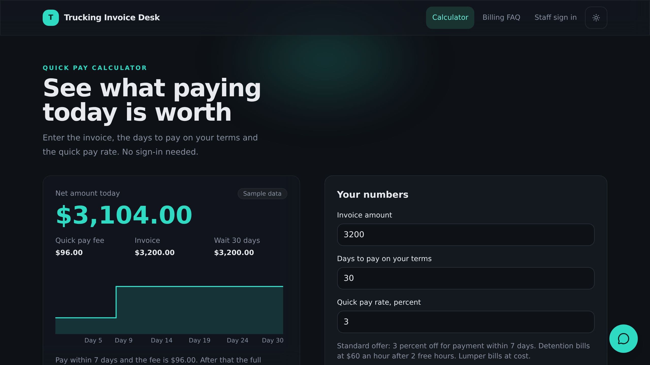 Trucking Invoice Desk preview