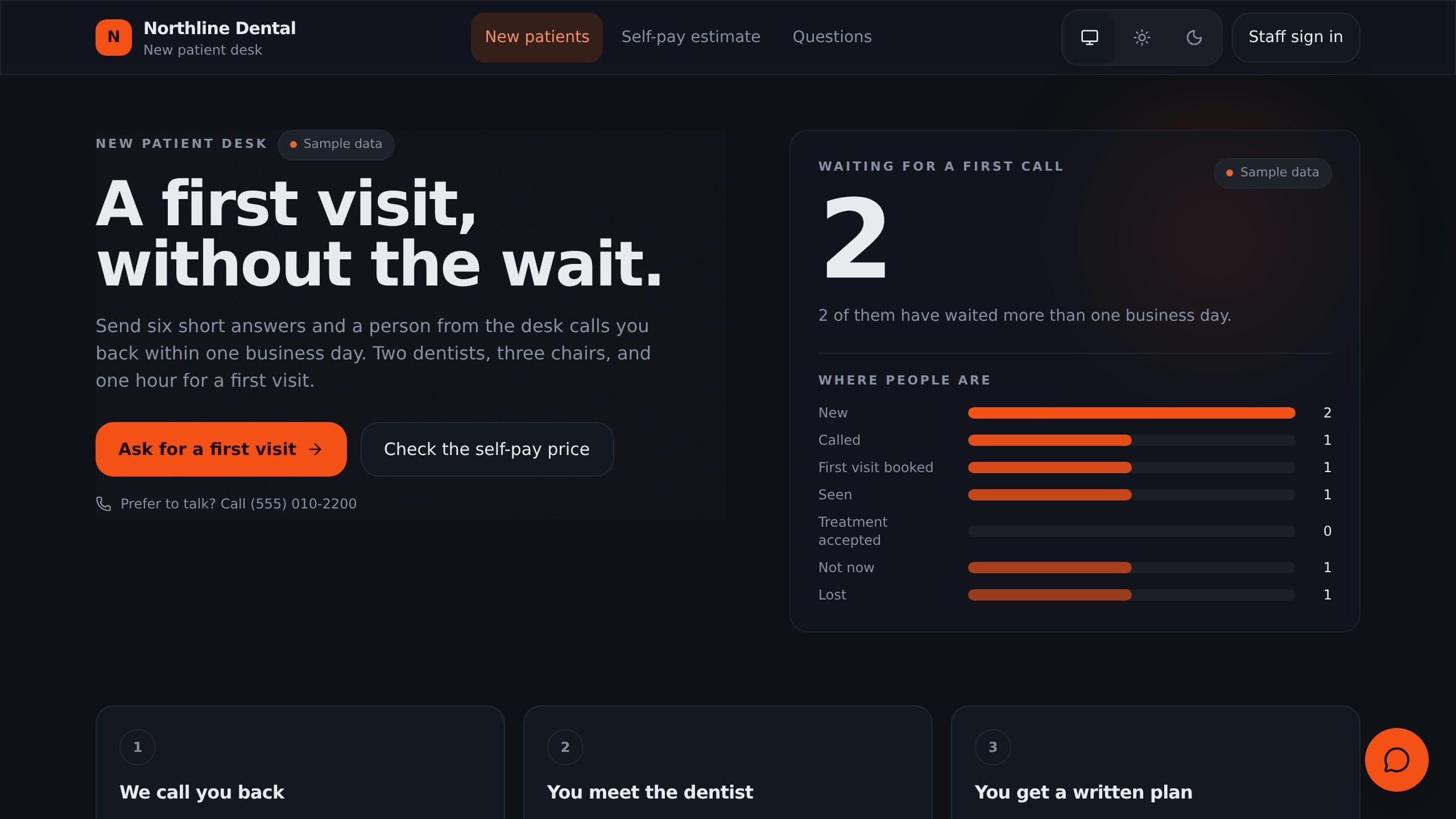 Dental Patient CRM preview