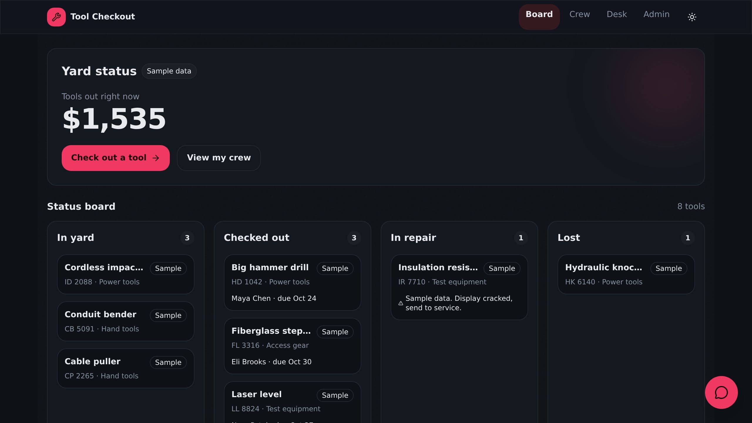 Tool Checkout System preview