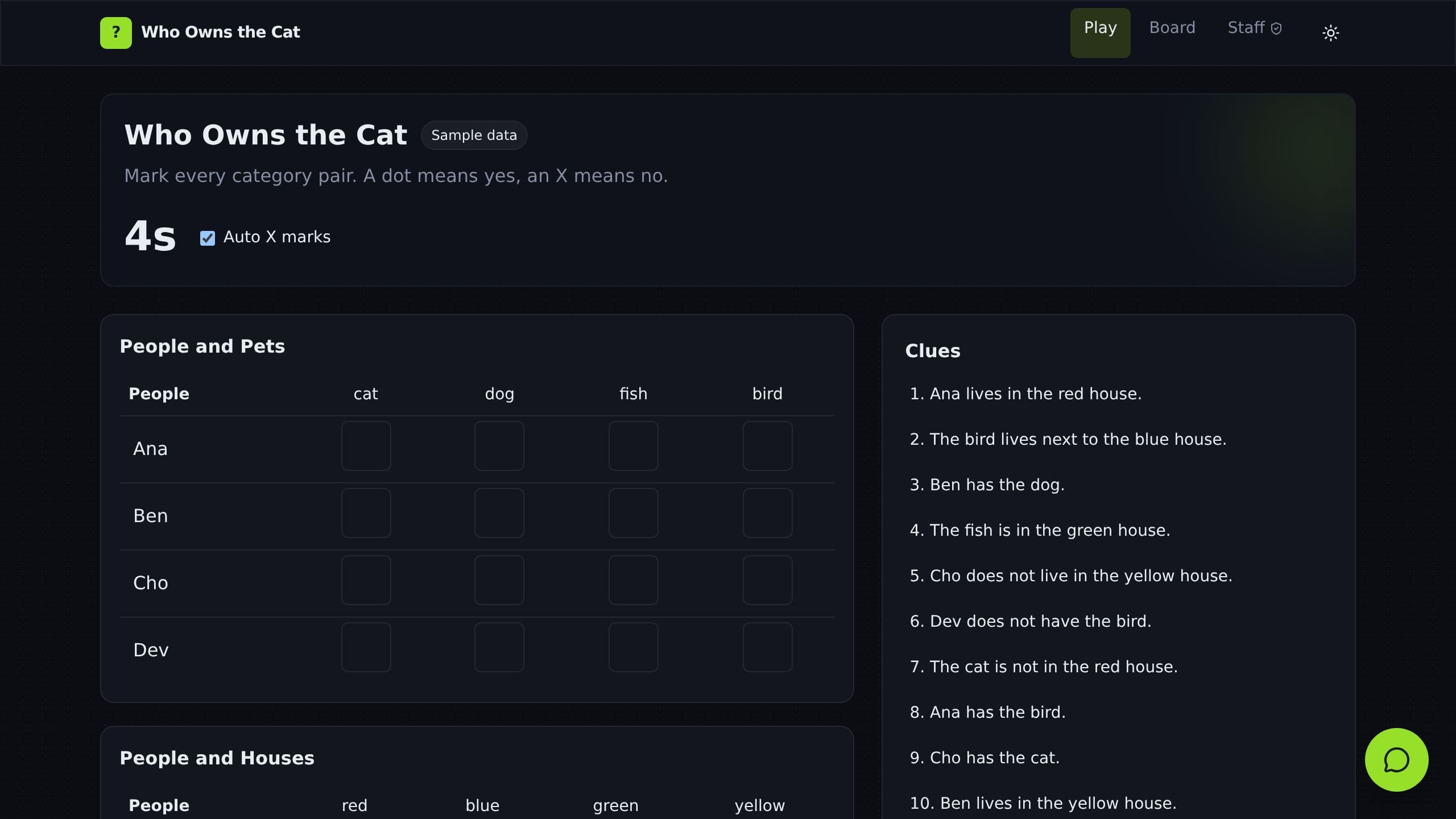 Logic Grid Puzzles preview
