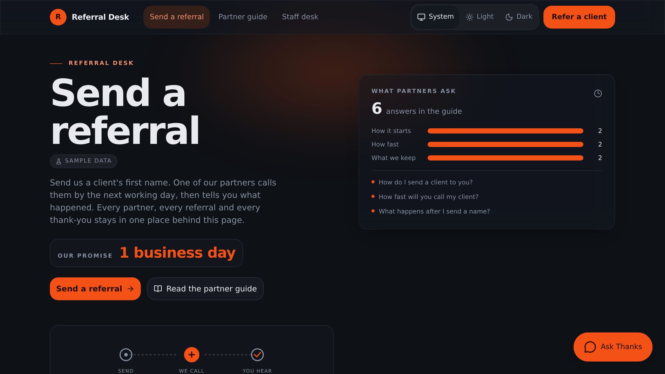 Referral Partner CRM preview