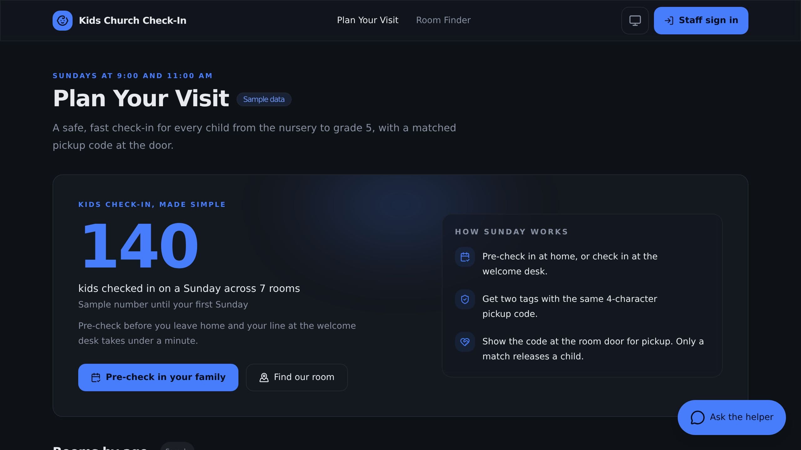 Kids Church Check-In preview