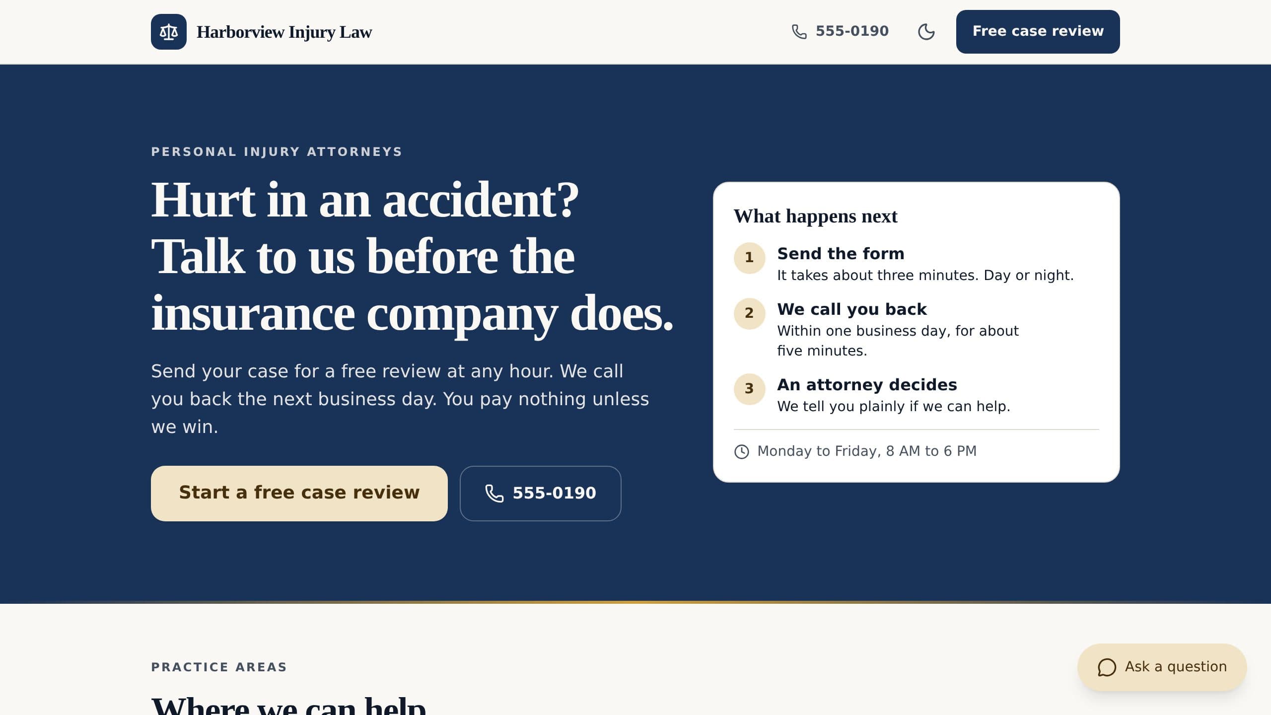 Law Firm Website preview