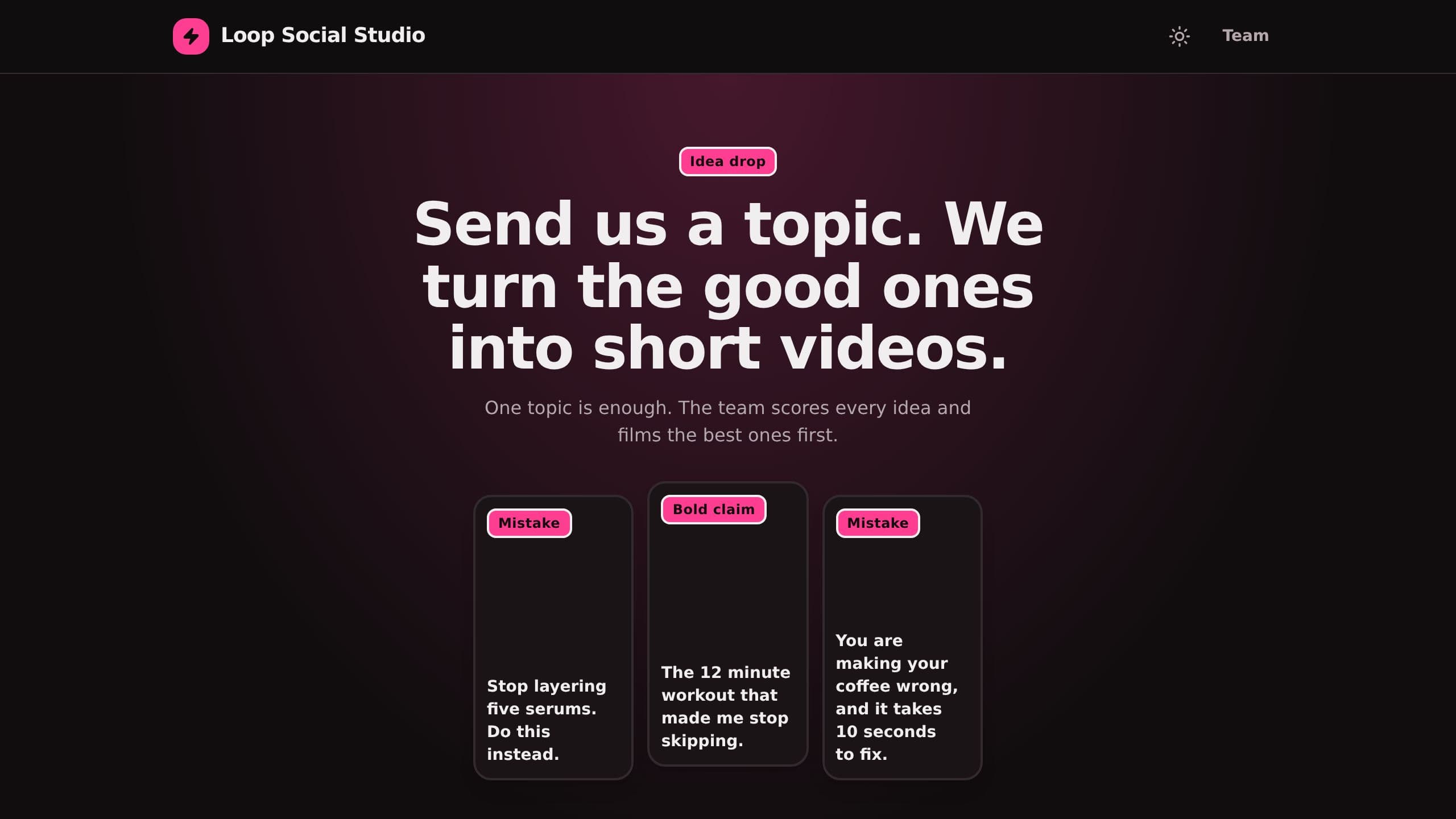 Video Hook Generator preview