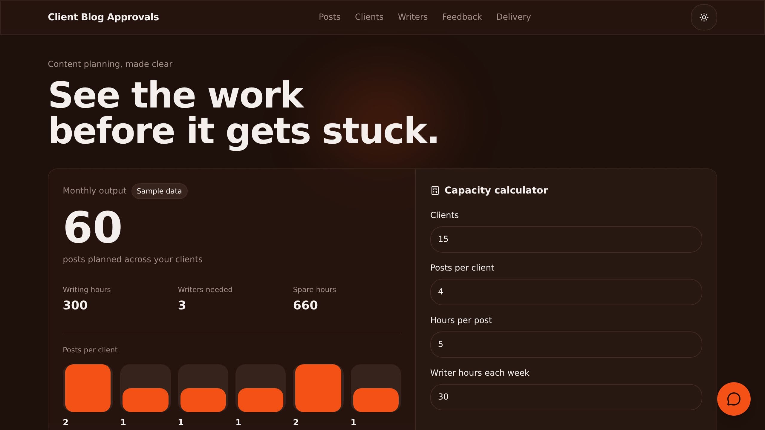 Client Blog Approvals preview