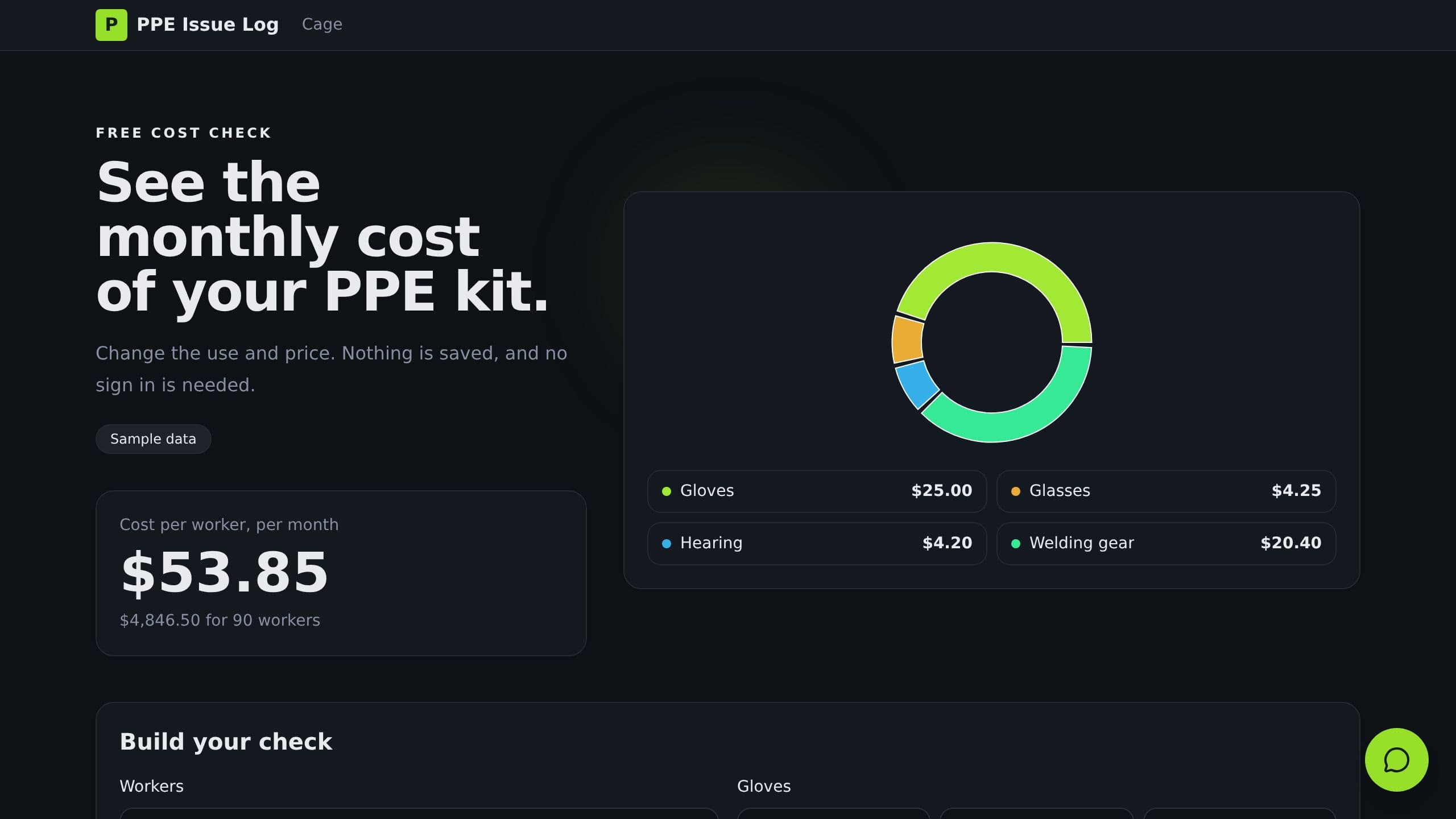PPE Issue Log preview