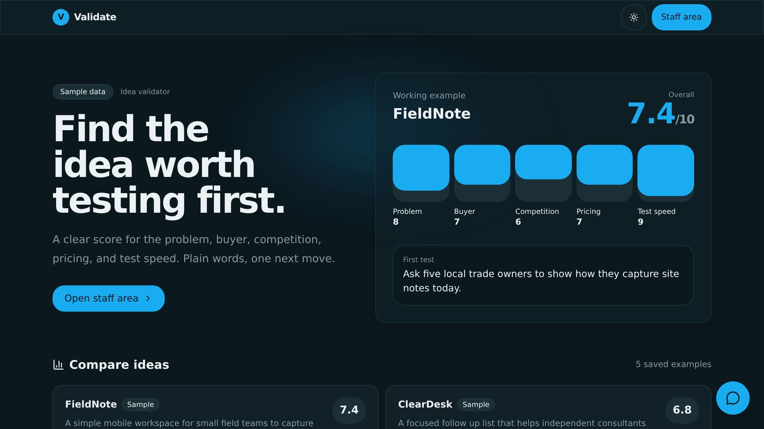 Business Idea Validator preview
