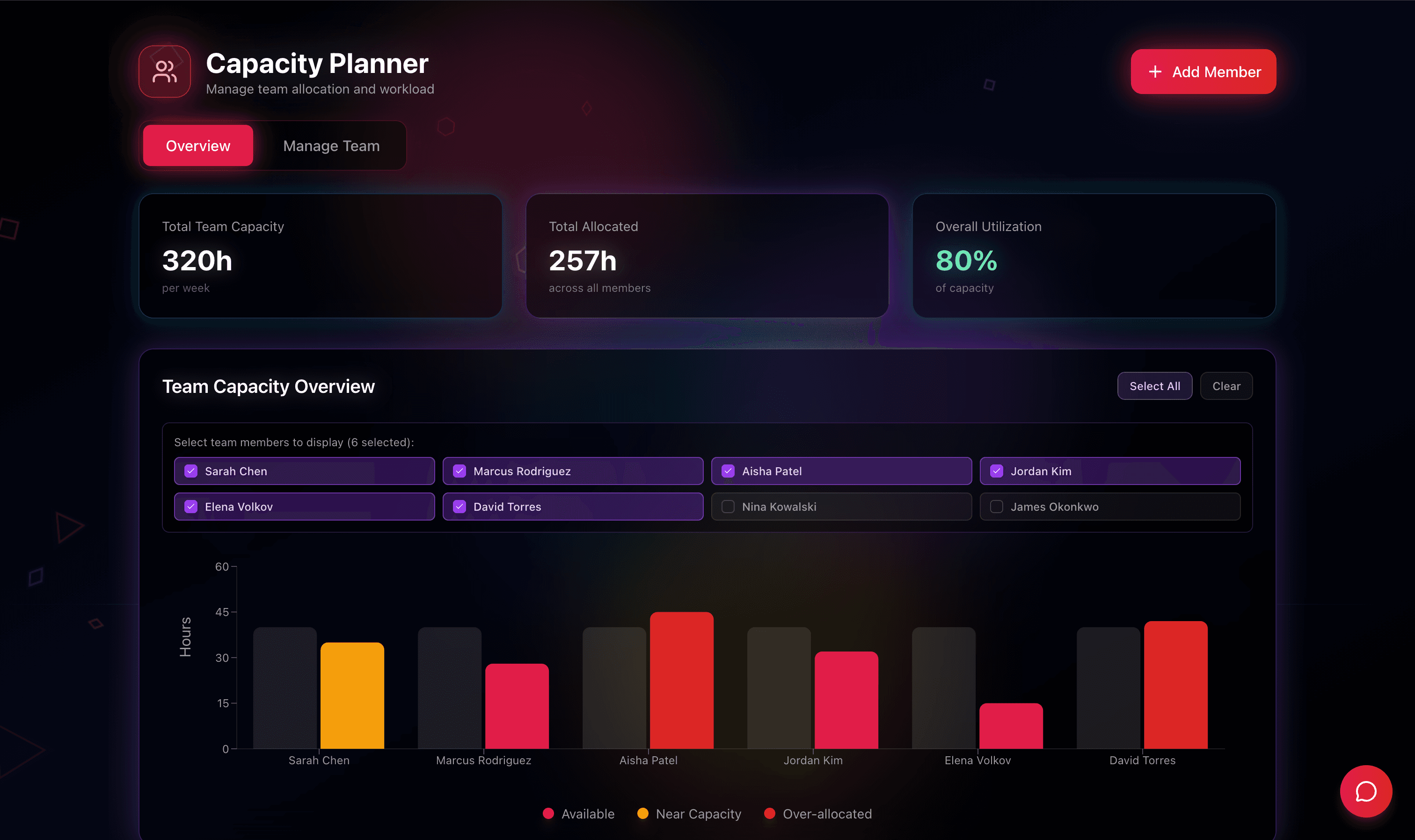 Team Capacity Planner preview