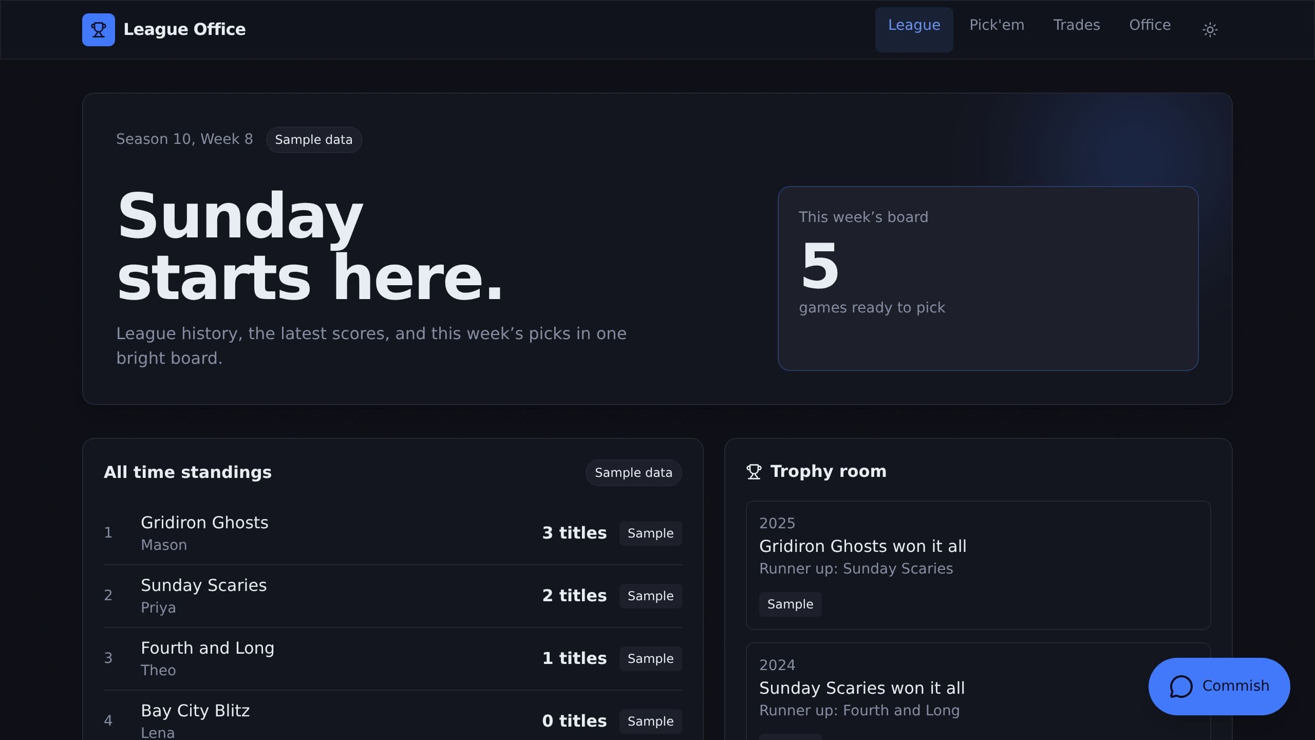 Fantasy League Tracker preview