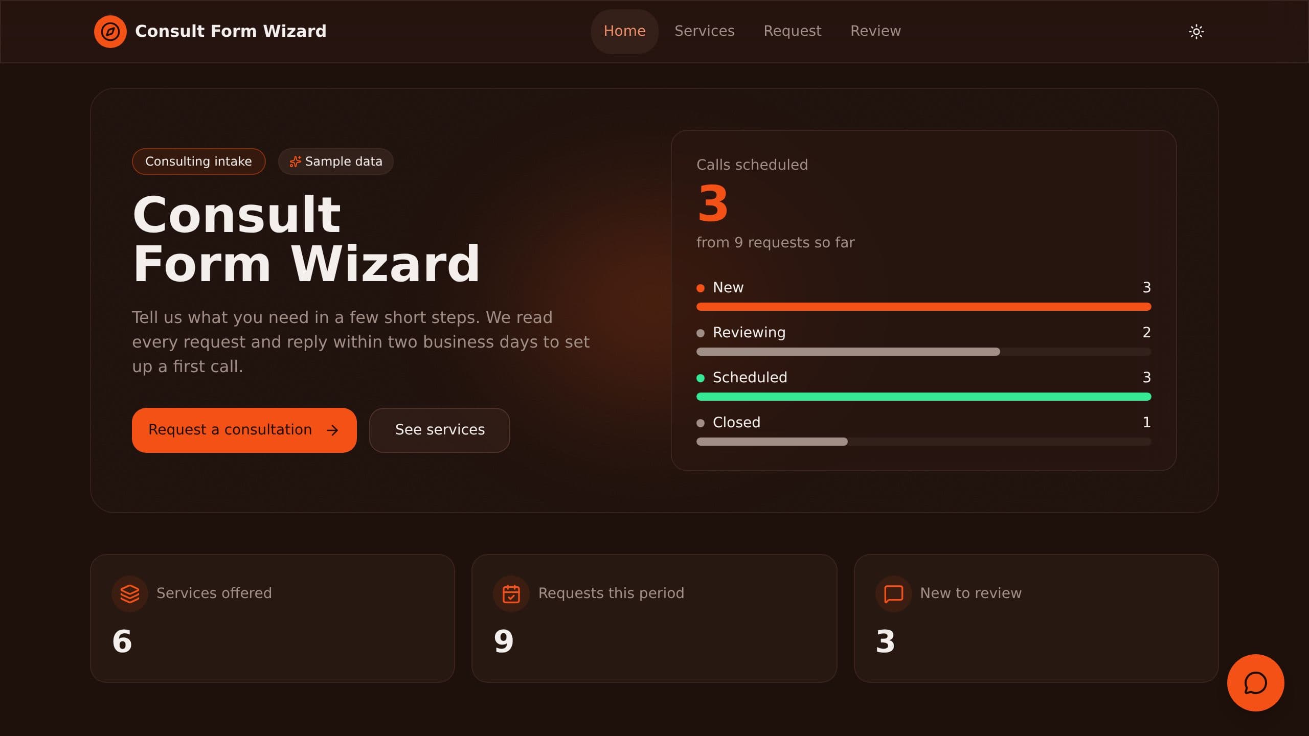 Client Intake Form preview