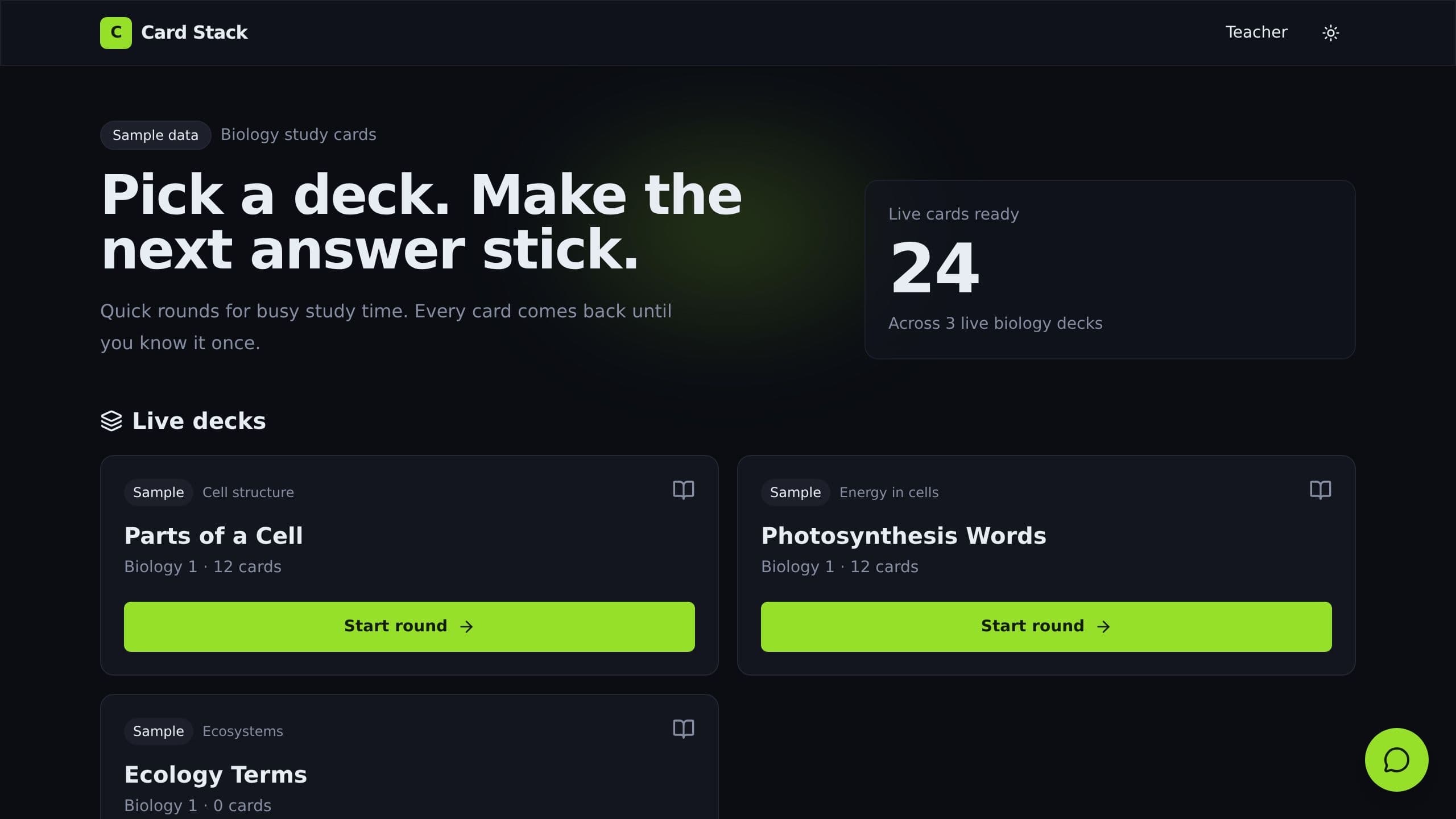 Flashcard Deck Studio preview