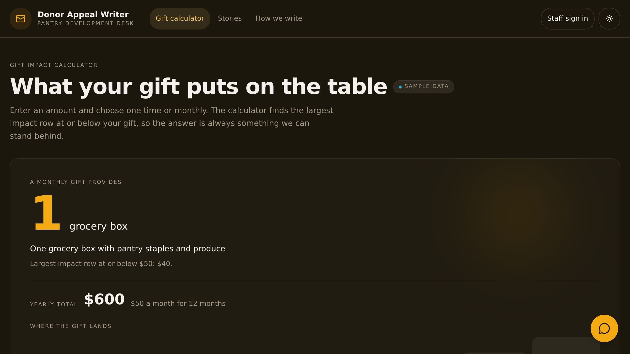 Donor Appeal Writer preview