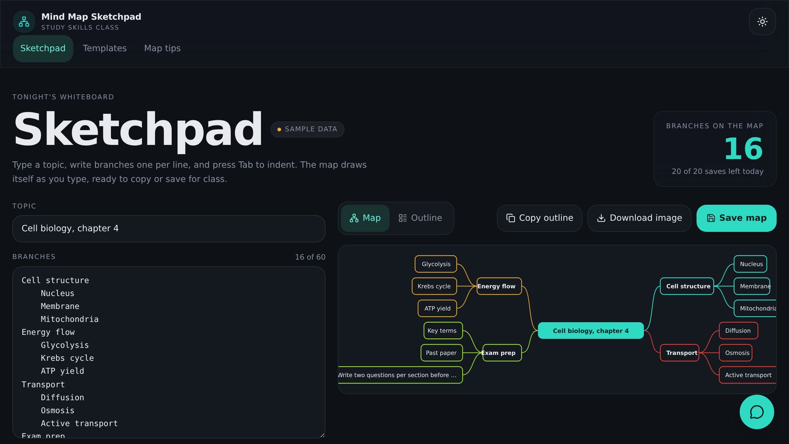 Mind Map Sketchpad preview