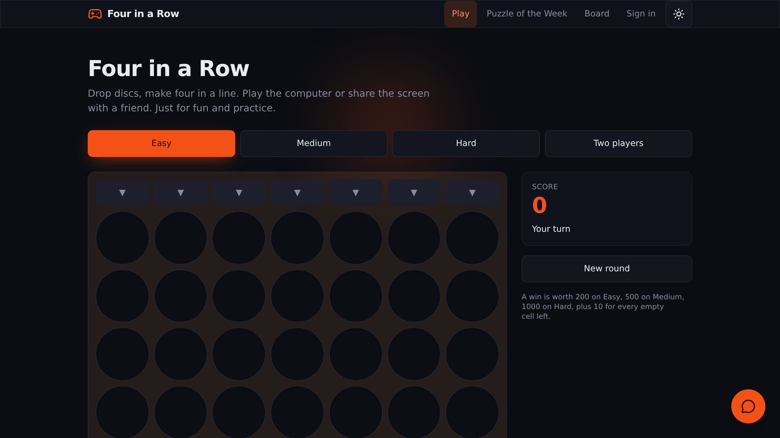 Four In Row preview