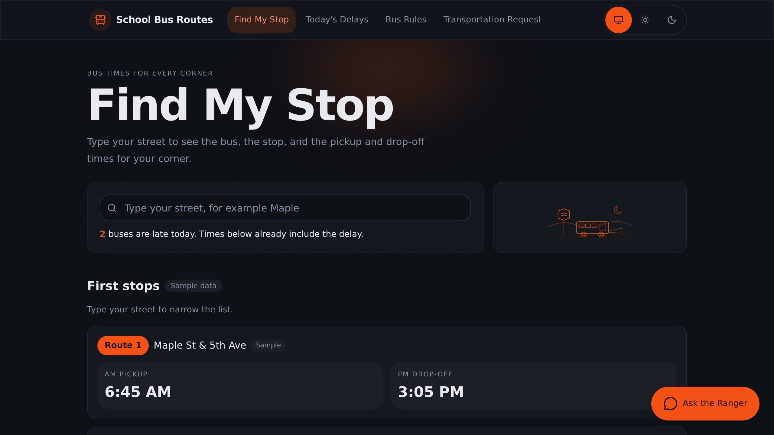 School Bus Routes preview
