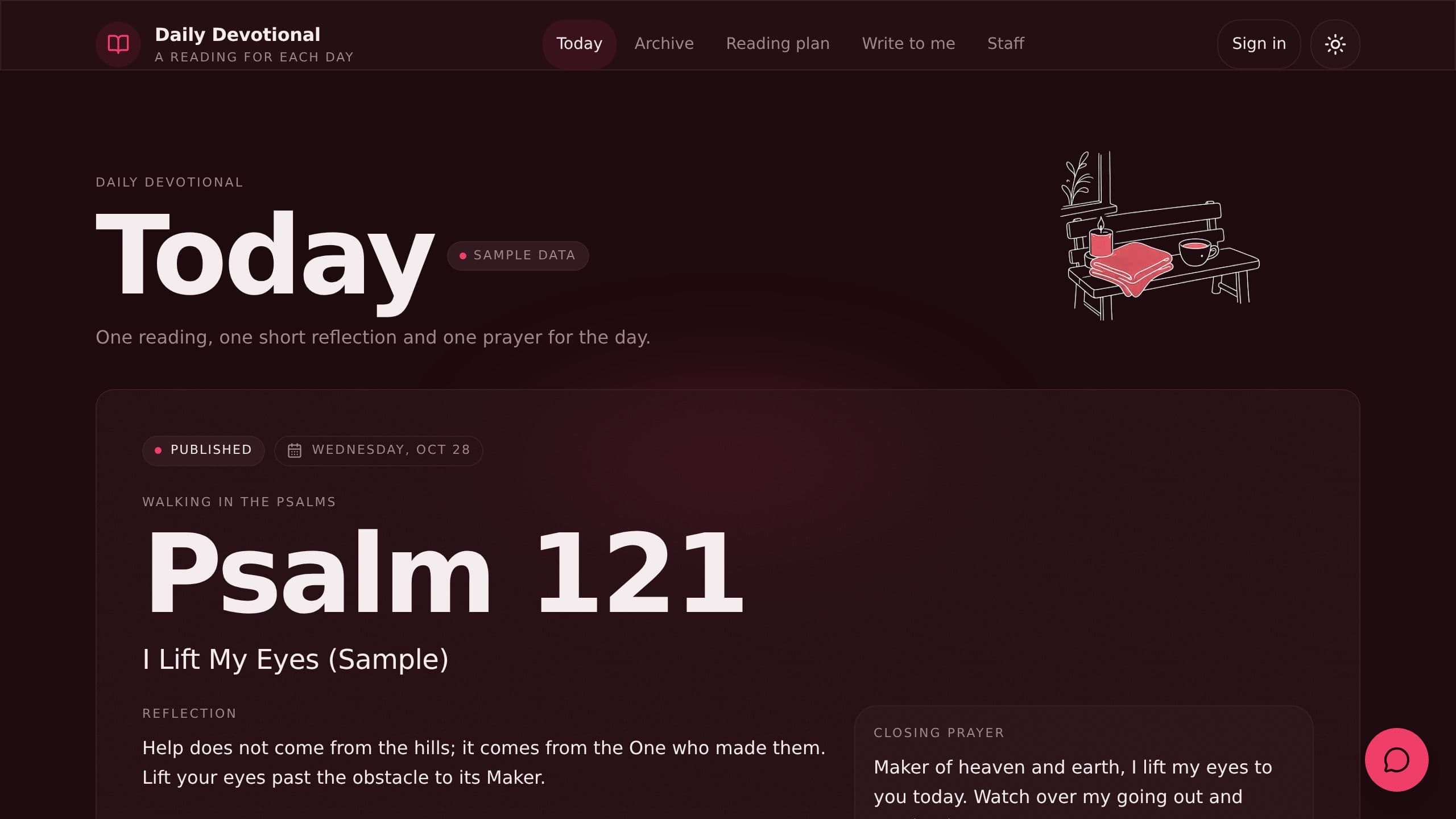 Daily Devotional Blog preview
