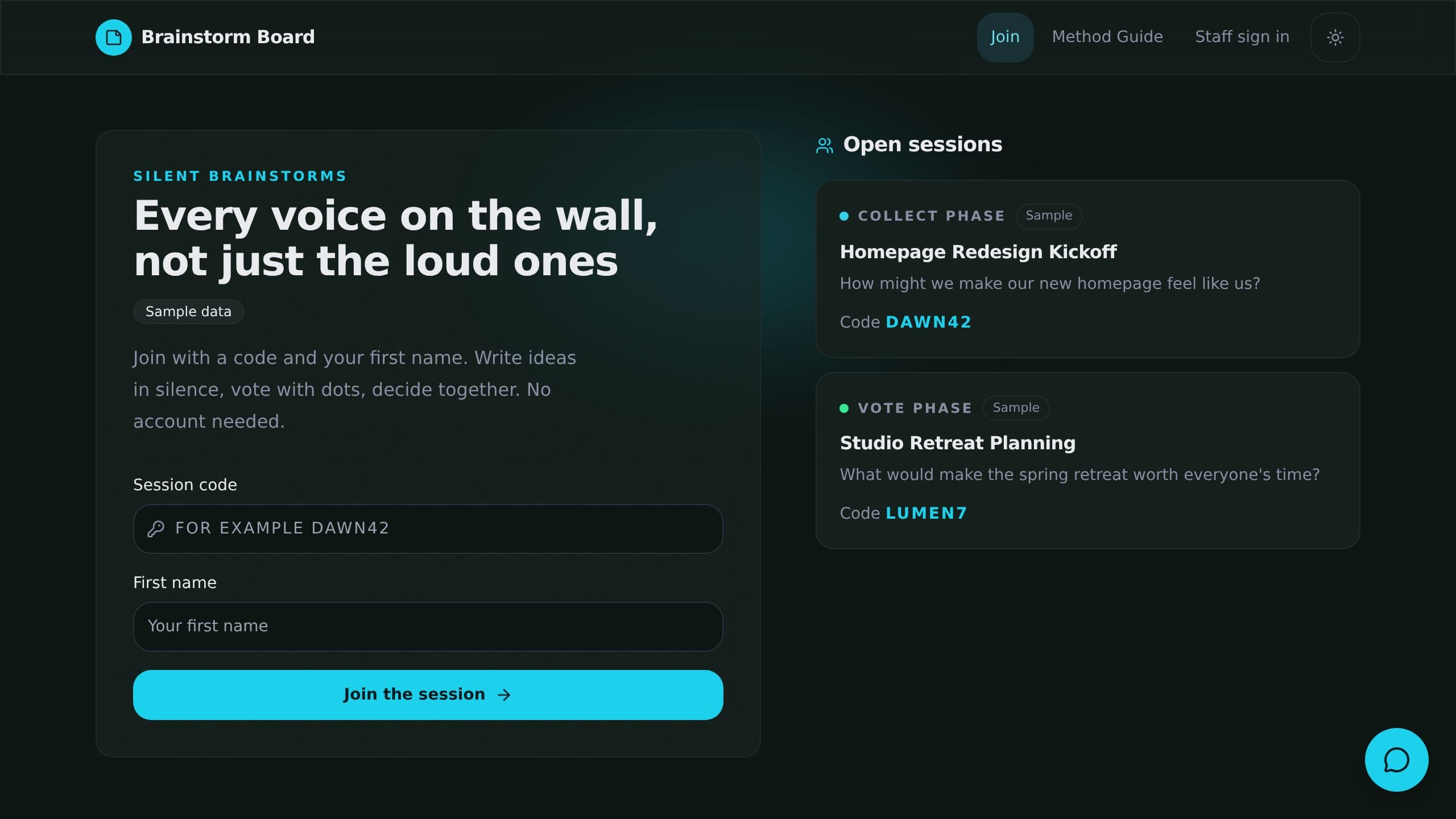 Brainstorm Board preview