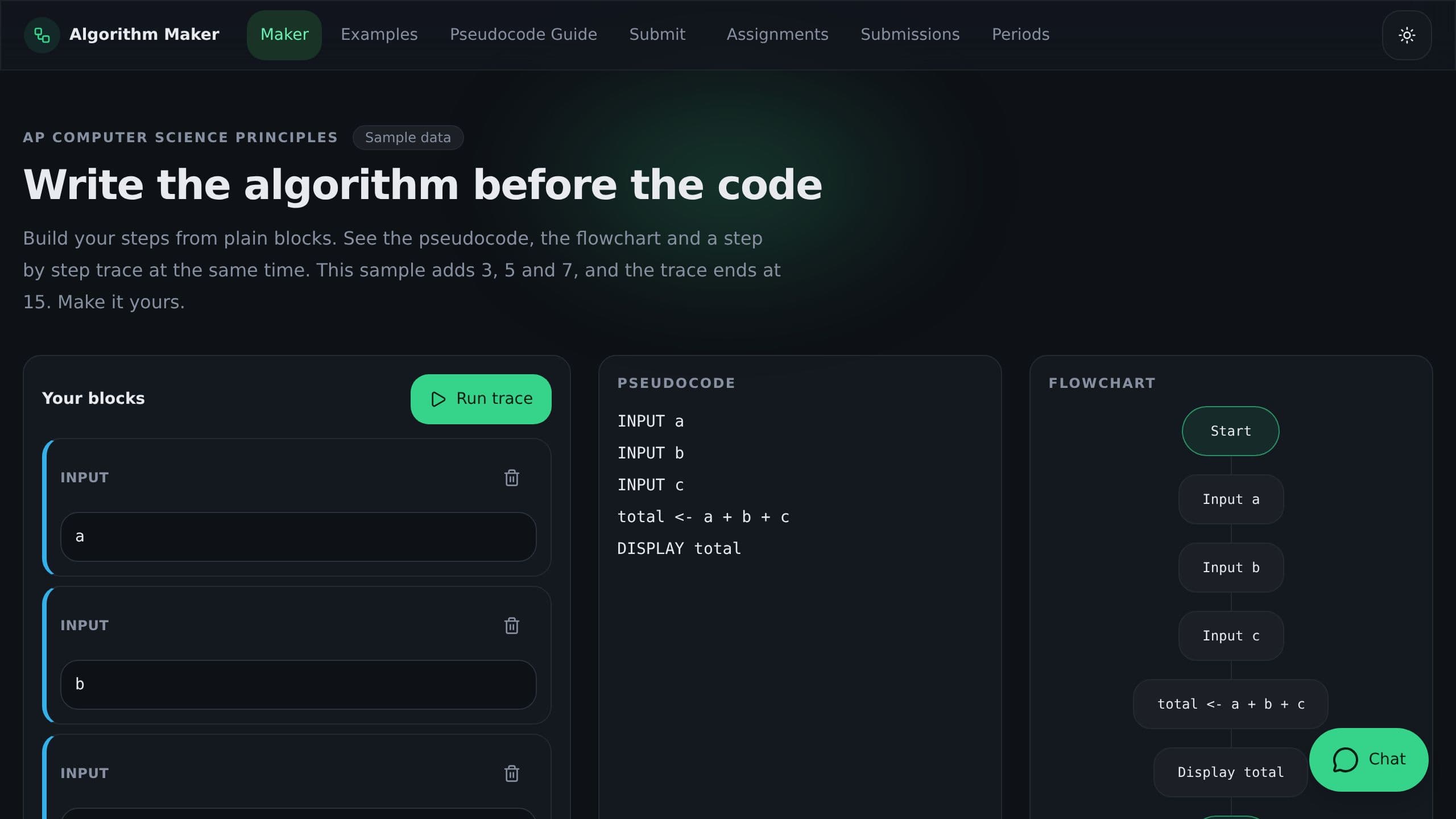Algorithm Maker preview