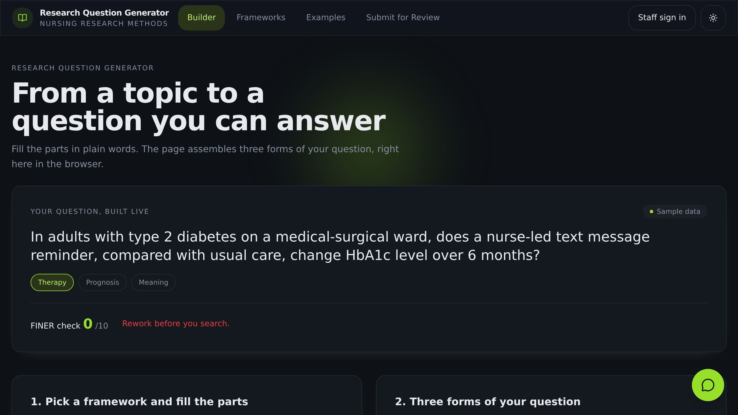 Research Question Generator preview